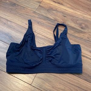 Athleta rouched front underwire bikini top